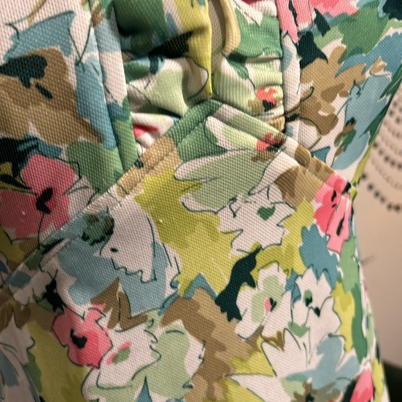 Vintage Multicolored Maxi Sundress with Ruffled Neck - Picture 6 of 8